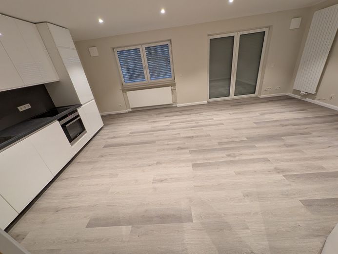 Wohnzimmer mit Küche