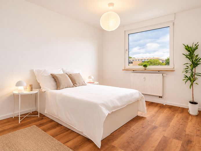 Neu sanierte 3 Zimmer Wohnung in Röthenbach – Loggia, Aufzug, keine Käuferprovision – Schlafzimmer