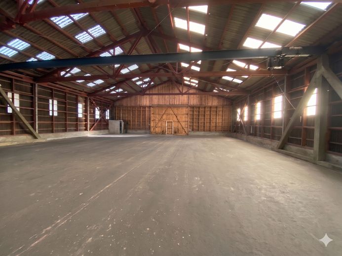 Arbeiten und Residenz vereint: Großzügige Gewerbehalle mit repräsentativer Villa – Lagerhalle Abteil 1/4 (KI)