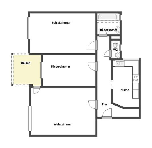 Splendido appartamento di 3 locali con balcone soleggiato – Foto 5