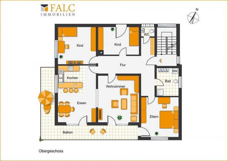 2-Familienhaus + gemütlicher Dachwohnung, vermietet, sehr gepflegt, großer Garten, Kapitalanlage. – Obergeschoss