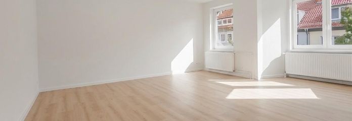 Blick auf die Andreaskirche – sanierte 3-Zimmer-Wohnung, Hildesheim Altstadt – Das große Wohnzimmer