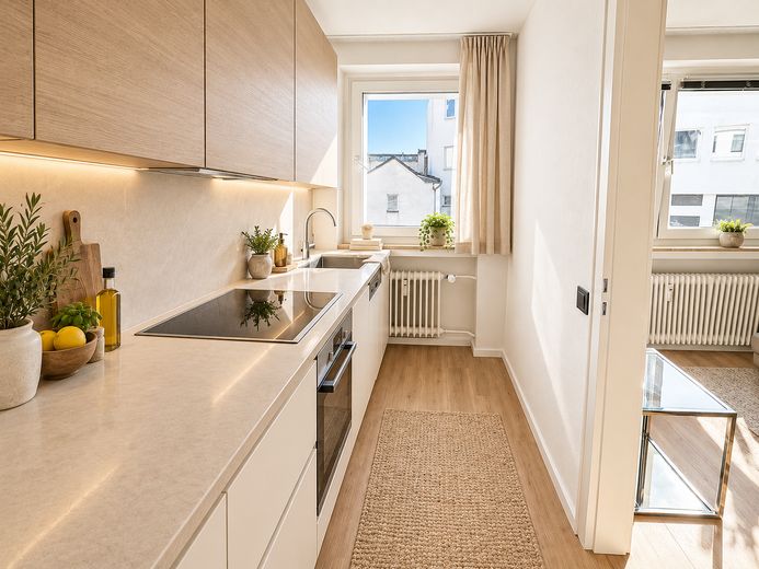Investimento in una posizione privilegiata – Appartamento moderno di proprietà a Colonia-Ehrenfeld – Küche