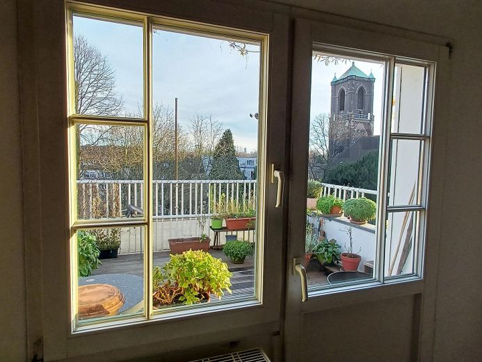 Ausblick auf die Dachterrasse
