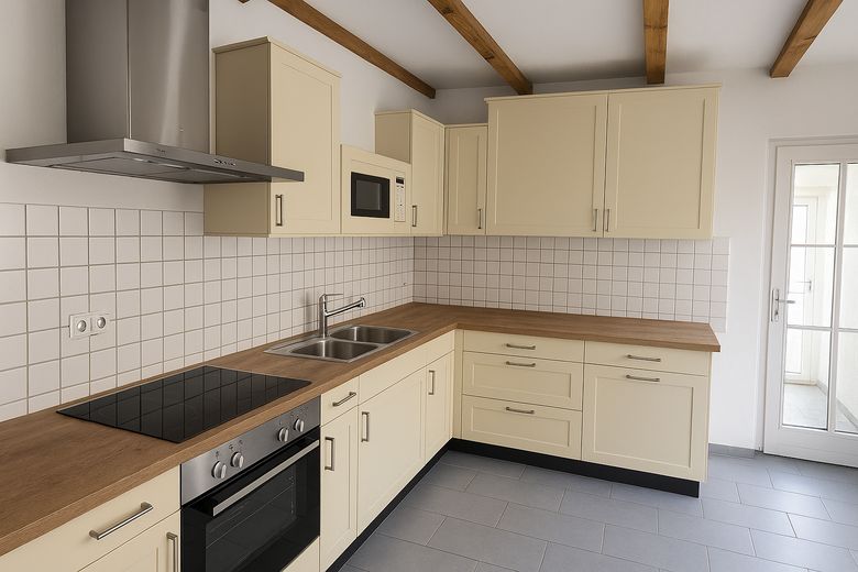 DHH+Bungalow zu Vermieten – Küche Haupthaus