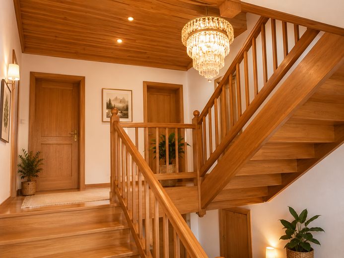 Einfamilienhaus mit 1.600 qm großem Grundstück; Privatverkauf - faires Angebot willkommen – Blick Treppe