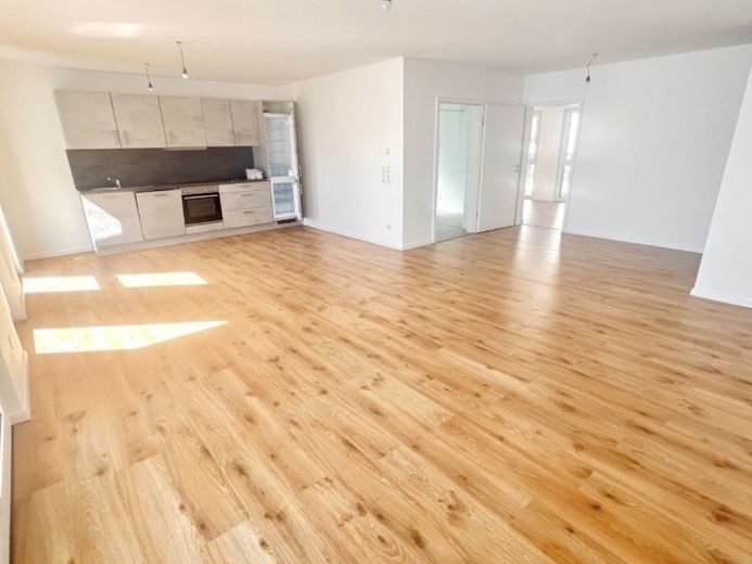 Moderne 3 Zimmer NB Wohnung mit EBK, großem Balkon und TG – Foto 1