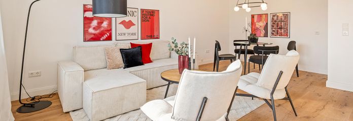 Splendido appartamento di 3 locali a Mannheim Feudenheim con loggia e garage – Wohn- und Esszimmer