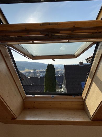 Fernsicht Wohnzimmer/Balkon