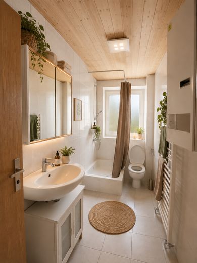 5 Zimmer Endetagenwohnung 105m² München-Laim, 32m² Nfl mit Tageslicht, Provisionsfrei Direktverkauf – 2. Badezimmer