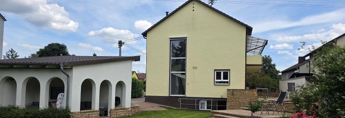 Haus, Garten Ansicht