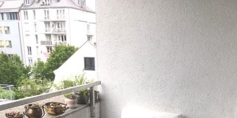 दक्षिण-पश्चिमी बालकनी वाला सुंदर WG-उपयुक्त अपार्टमेंट – Balkon