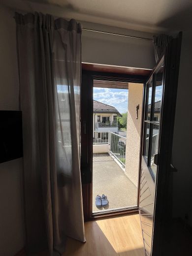 Blick zum Balkon