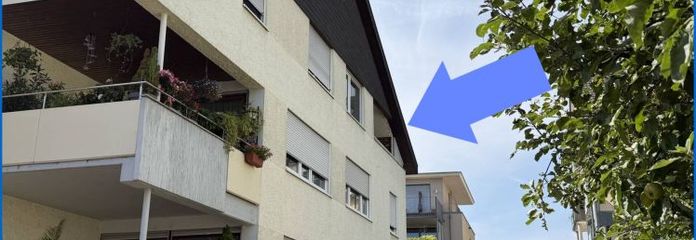 Helle 2,5-Zimmer Wohnung mit Balkon und Stellplatz in ruhiger Lage von Radolfzell am Bodensee.