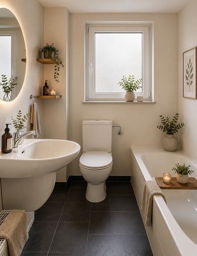 Frisch renoviertes Reihenhaus | 146 m² | 8 Zimmer | Garten & Balkon | provisionsfrei – Vollbad EG