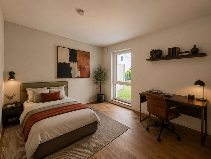 Letzte Gelegenheit- energieeffiziente Garten-Maisonett mit 5 Zimmern und über 100 m² Privat-Garten – KiZI 1