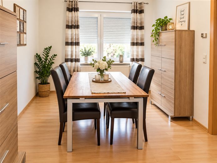 Charmante twee-onder-een-kapwoning met tuin, terras en volop ruimte om zich prettig te voelen – Esszimmer