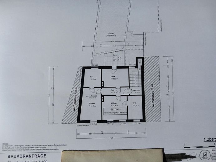 Solingen Ohligs'te yatırım, genişletme potansiyelli 3 ailelik ev – 1. Etage