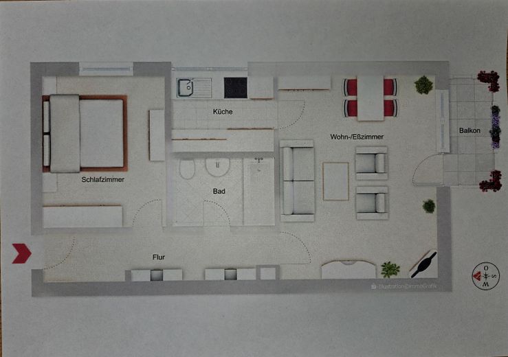 Grundriss Wohnung
