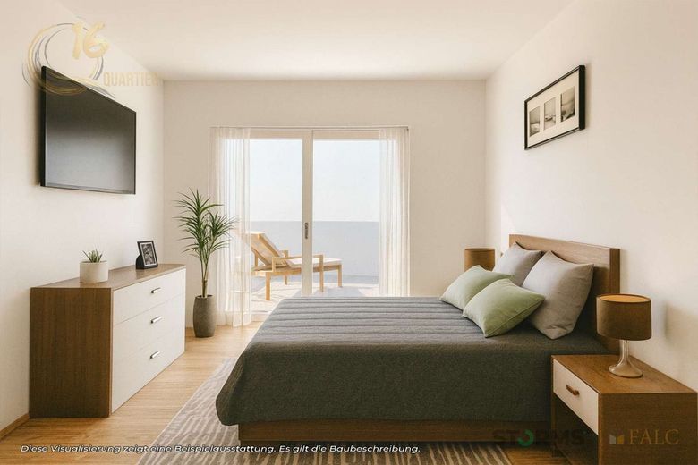 Penthouse (WE-10) - 152,26 m² - 4 Zimmer – Schlafzimmer