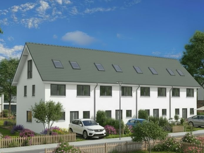 Frontansicht-4xReihenhäuser