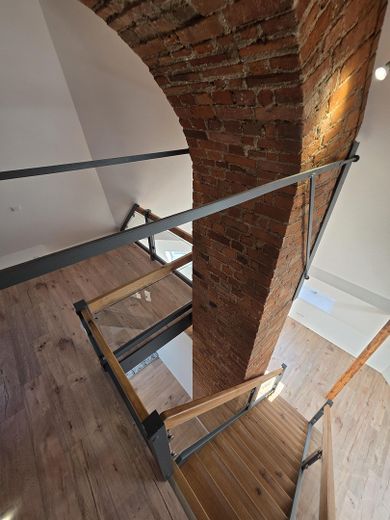 Unica a Lipsia – stravagante appartamento in torre presso il parco Abtnaundorfer con vista panoramica – 2. Ebene (Treppe Schornstein)