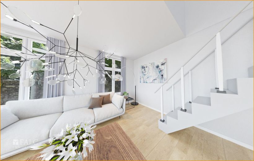 Exklusive sanierte Maisonette-Wohnung mit riesiger Dachterrasse! – Zugang zum 1.OG