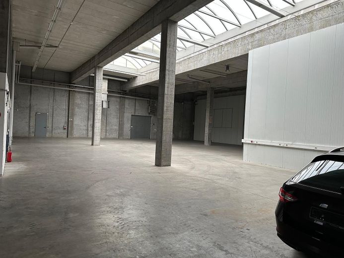 Magazzino, produzione, ufficio/locali sociali 750m² + 206m², area esterna >5000m² (opzione + lavorazione CNC circa 400m²) – Halle