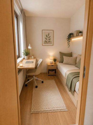 Clevere Kapitalanlage: Charmante 1-Zimmer-Wohnung in der Nähe historischer Kirche – Schlaf-und Arbeitszimmer _KI