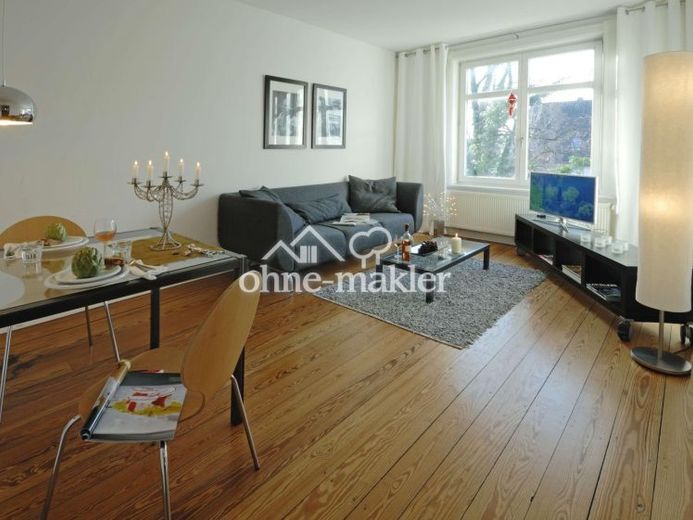Appartement ancien de 2 pièces avec balcon – entièrement meublé, 57 m² à Winterhude, près du Stadtpark – Photo 1
