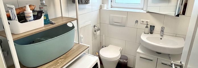 Badezimmer mit WM Anschluss