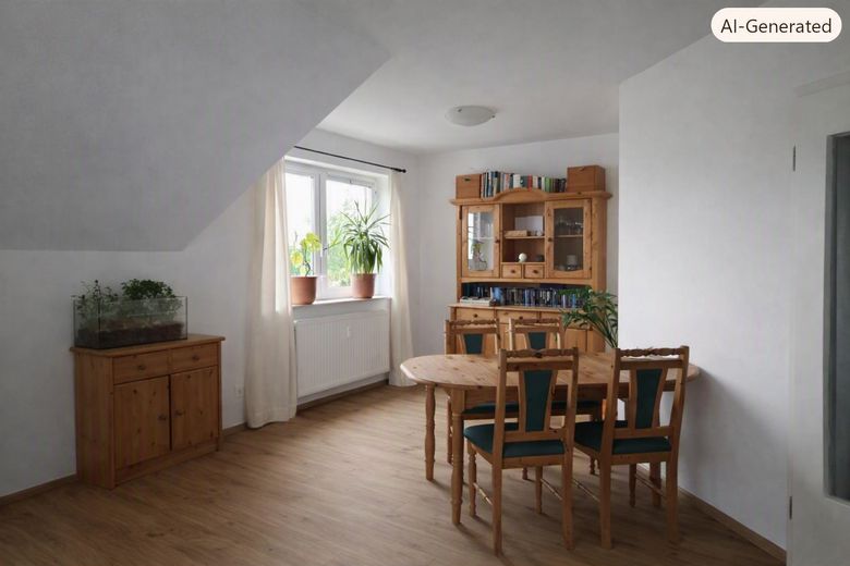 3 Zimmerwohnung in gepflegter Wohnanlage – Wohnzimmer mit geplantem Vinyl