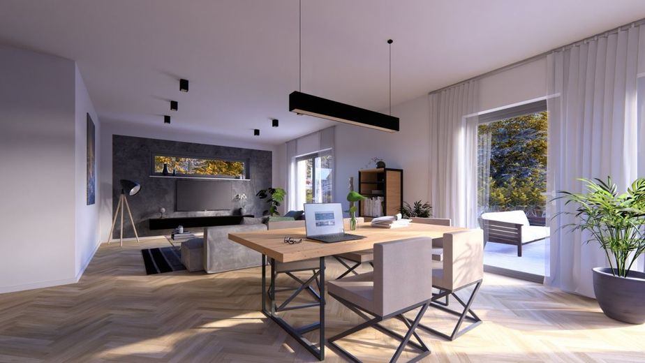 MODERNES WOHNEN MIT STIL UND KOMFORT – Ansicht Esszimmer