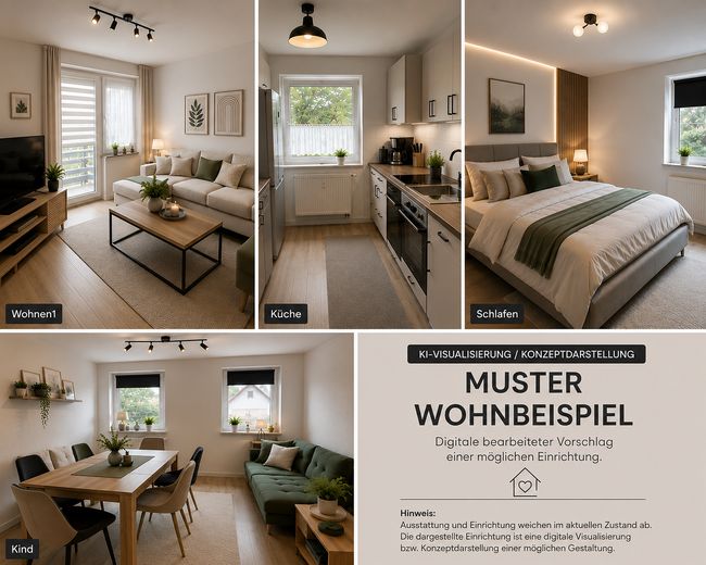 Helle, gemütliche 3-Zimmer-Wohnung, mit Balkon – Foto 6