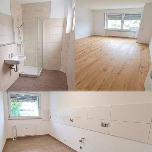 Sanierte 2-Zimmer Wohnung; Loggia mit Blick ins Grüne, ruhig gelegen, 1km bis Stadtzentrum – Titelbild