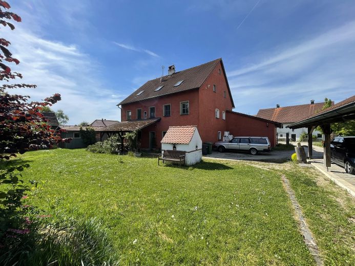 Blick aus dem Gemüsegarten
