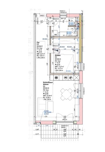 2 Zi. Grundriss Wohnung 6