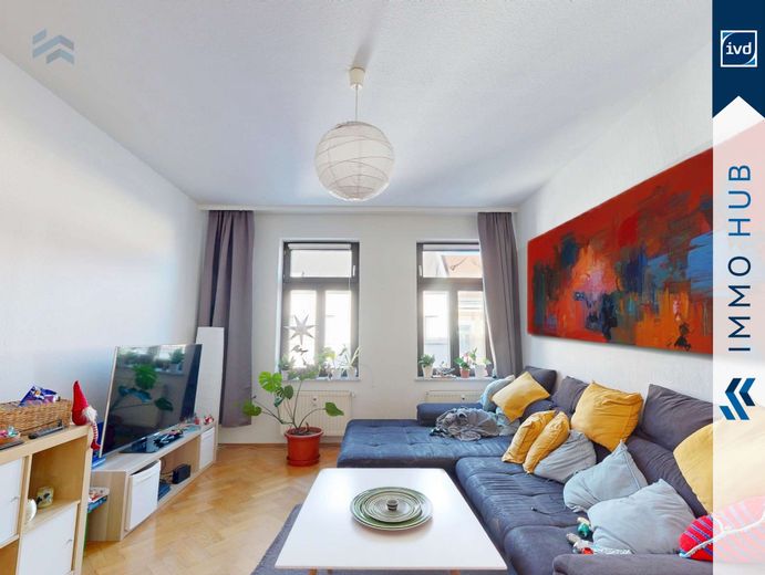 ++ Balkon, Parkett, Badezimmer mit Fenster! Charmante 4-Zimmer Wohnung in beliebter Lage ++ – 4477297-DToE7HdTbyDA1f9vHnyF6bzd-Wohnzimmer.jpg
