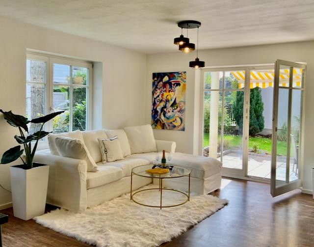 Top Furnished / Fully furnished: Elegant 3-room garden apartment, WLAN, home office, underground parking space – Foto 4