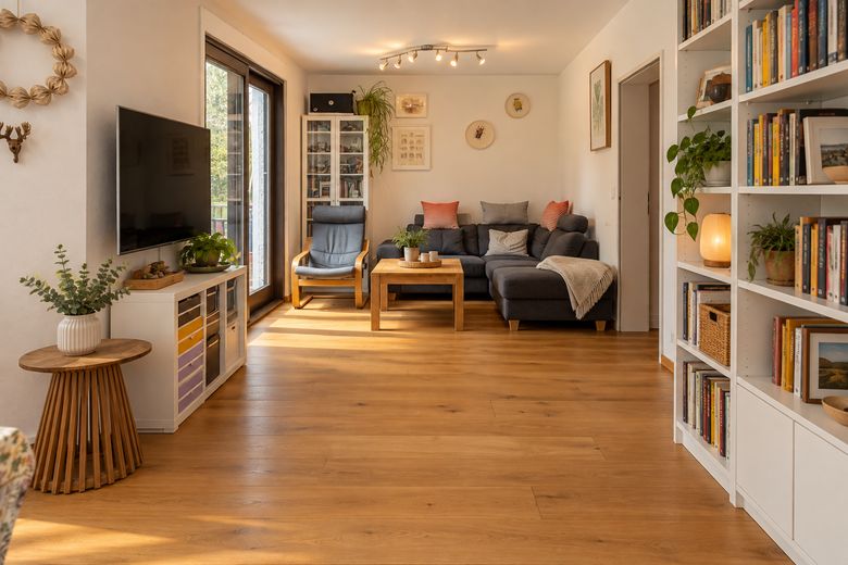 Eigenes Haus statt 3-Zimmer-Wohnung – Garten, Stellplatz, ausgebauter Keller, kein Hausgeld (privat) – EG WZ Couch