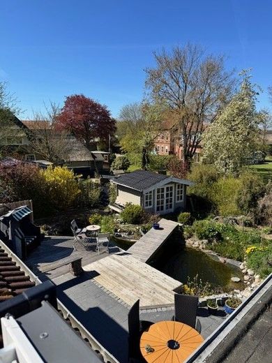 Doppelhaushälfte mit Einliegerwohnung zum Kauf – Gartenansicht