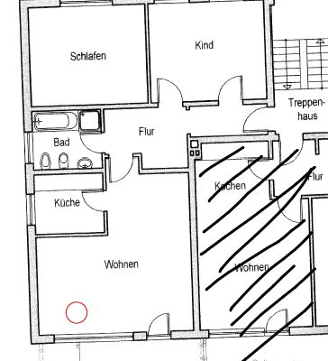 Appartamento di 3 locali con balcone in una buona posizione
