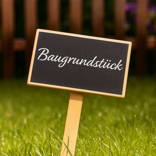 Attraktives Baugrundstück mit genehmigtem Bauvorbescheid in Weißbach – Musterbild_Baugrundstueck