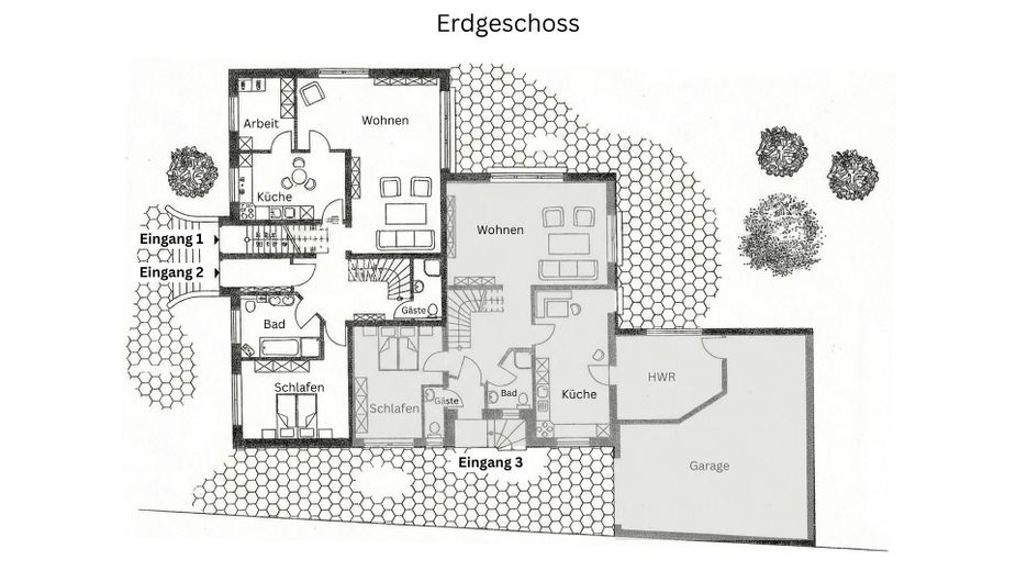 Rendite- und Entwicklungsobjekt – Grundriss Erdgeschoss