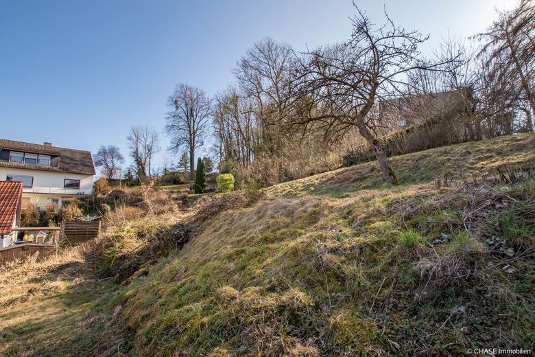 Einzigartiges Baugrundstück mit traumhaftem Weitblick in Hanglage Lauensteins - Bautraum in Idylle! – Bodenansicht - Perspektive 1
