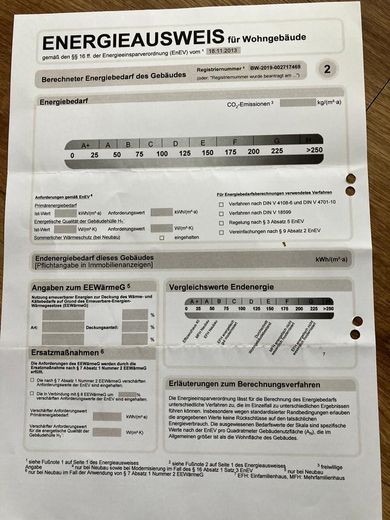 Provisionsfreie, energieeffiziente 3,5-Zimmer-Maisonette-Wohnung auf der Schillerhoehe in Marbach – Energieausweis 2