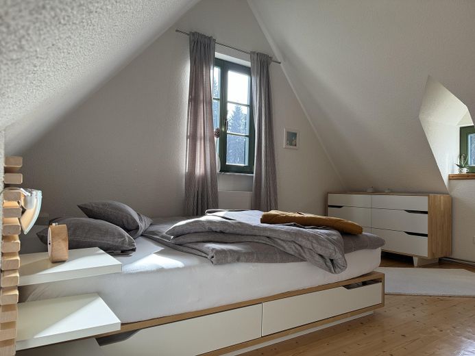 Haus auf 900 m ü NN am Auersberg im Erzgebirge – Schlafen