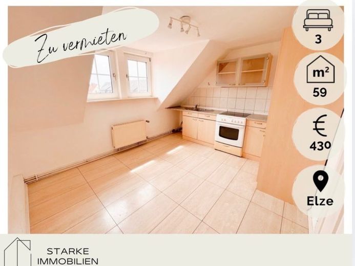 Helle 3 Zi Dachgeschosswohnung zur Miete mit Garage in Elze – Foto 1