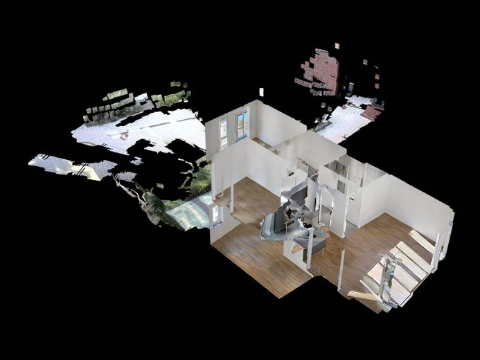 Maisonette-Traum im Hamburger Westen: Wohnen über zwei Etagen mit eigenem Gartenreich – 3D-Ansicht Grundriss