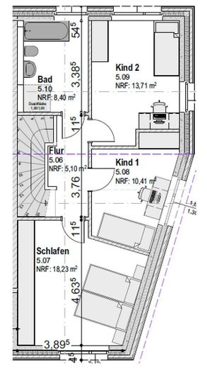 Neubau-Erstbezug: 5 Zimmer Reihenhaus, 110 m², Garten, Terrasse, Wallbox in Neumünster-Gadeland – Reihenendhaus Nummer 59d
